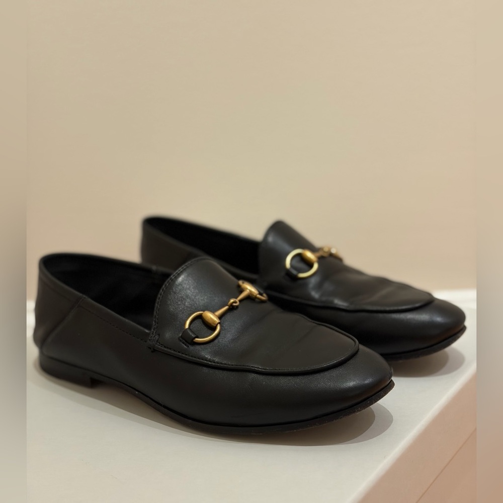 Gucci Black Brixton Loafers with Horsebit